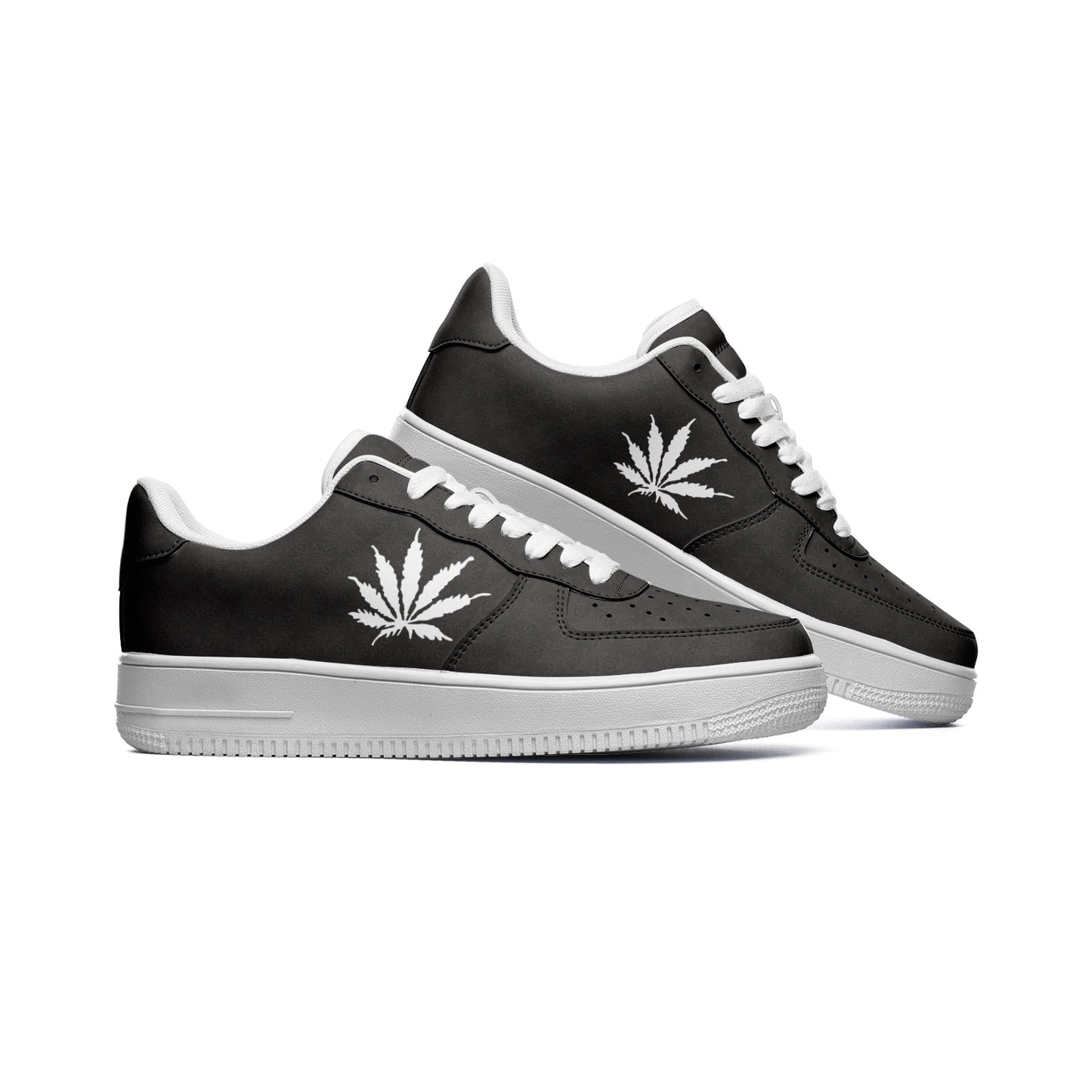 DARK FROST Infinite Universe Unisex Low Top Leather Sneakers