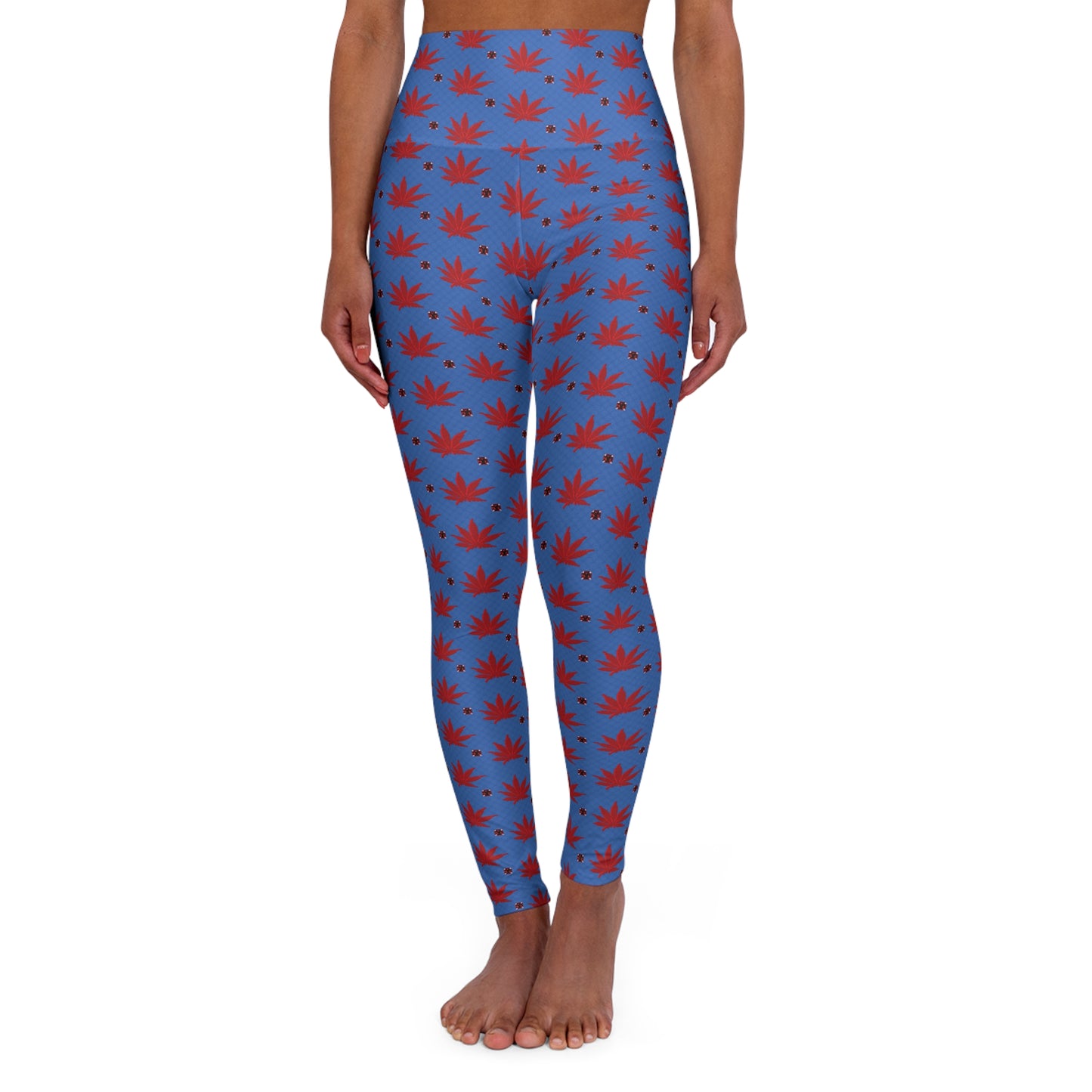 BLOOD STAR STRUCK Infinite Universe Yoga Leggings