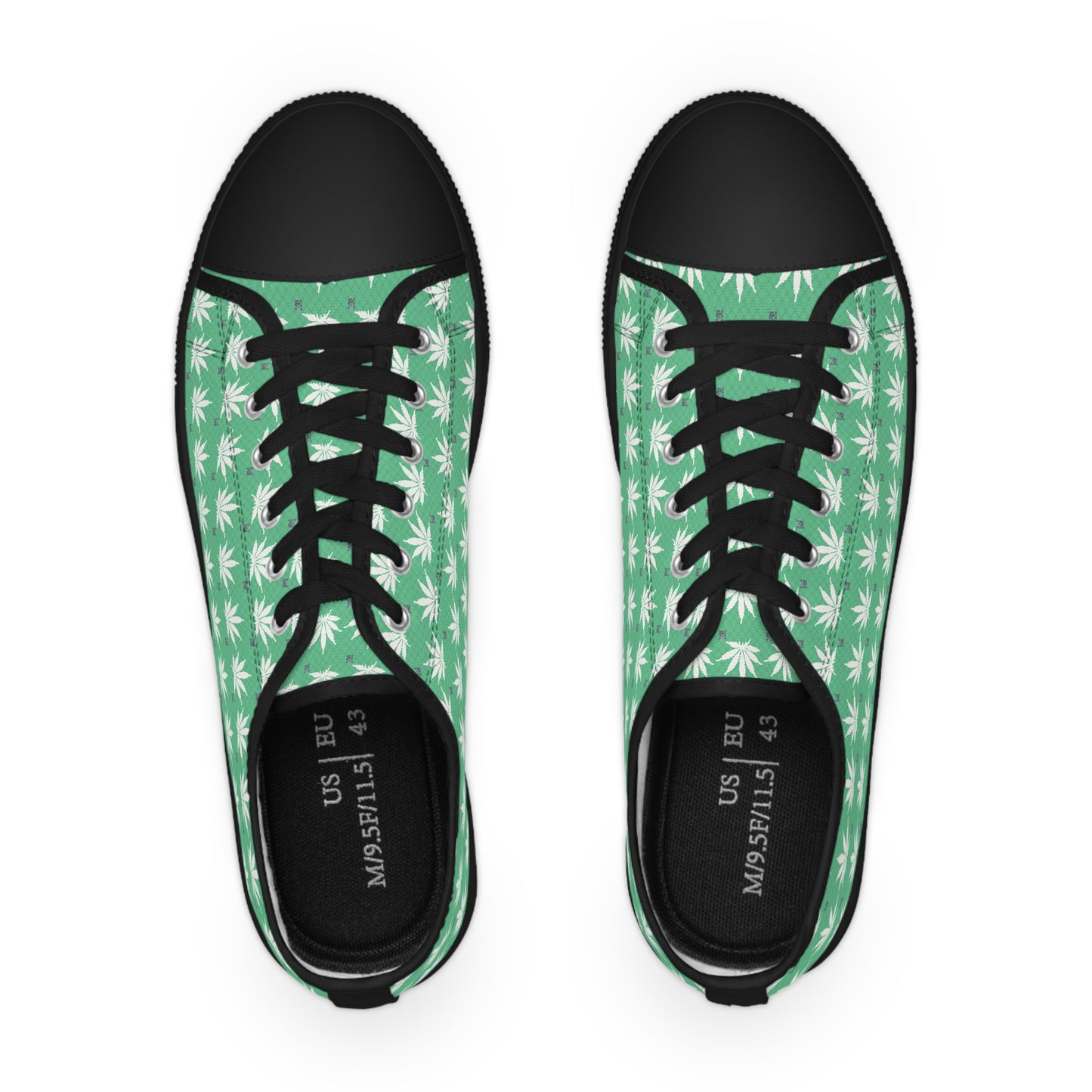 NEON GREEN SMOKE Infinite Universe Men's Low Top Sneakers