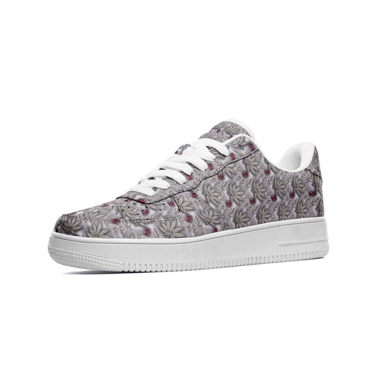 BLOOD THIRSTY RUBY RED DIAMOND Infinite Universe Unisex Low Top Leather Sneakers