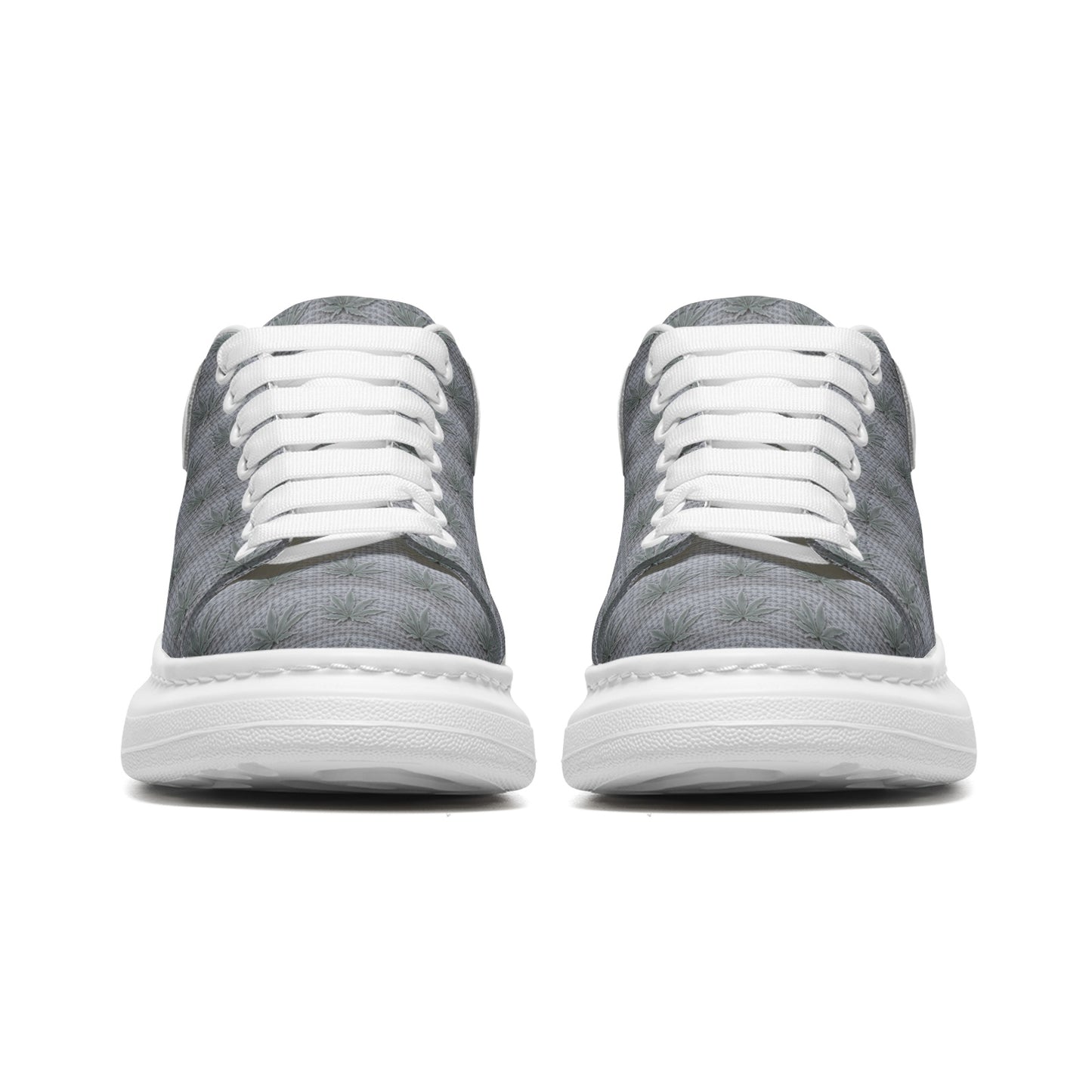 5D CASH OUT VAULT Unisex Non Slip Lace Up Faux Leather Sneakers
