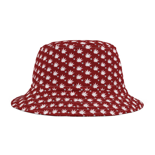 DARK BLOOD FROSTED ICED DIAMOND Infinite Universe Stylish Floral Bucket Hat - Trendy Accessory for Summer Adventures, Festivals, Beach Days, Gifts, Outdoor Fun
