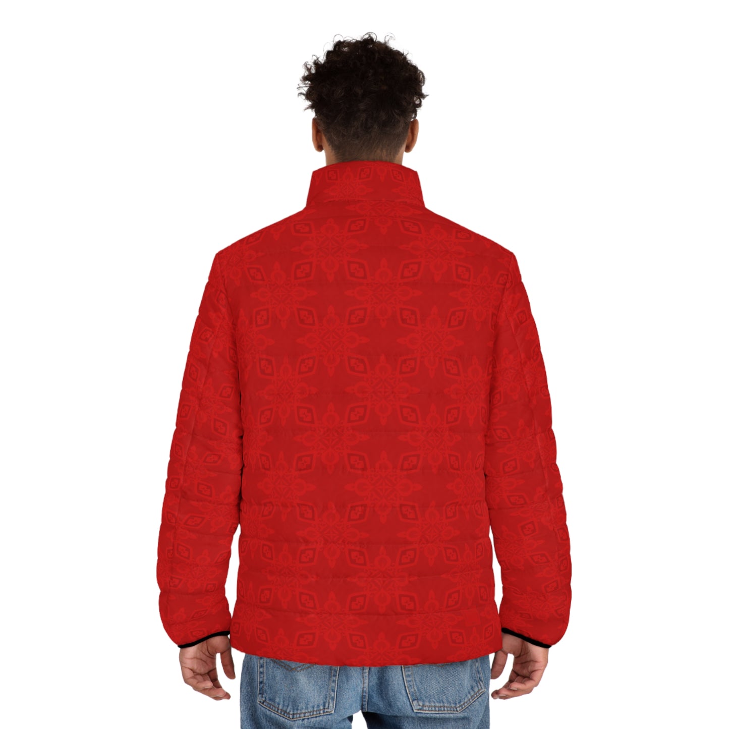 Bloody Infinite Universe Men's Puffer Jacket (AOP)