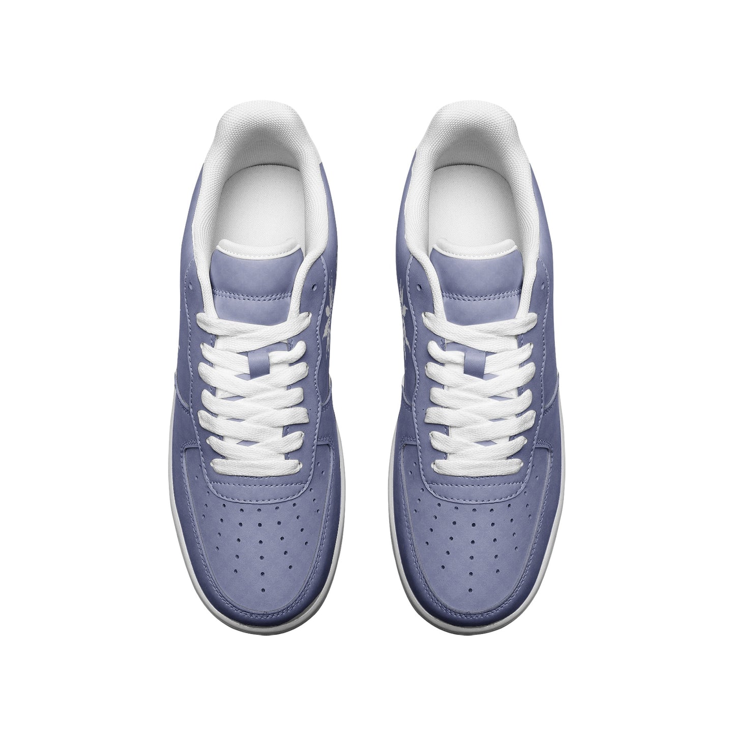 FROST True Purple Infinite Universe Unisex Low Top Leather Sneakers