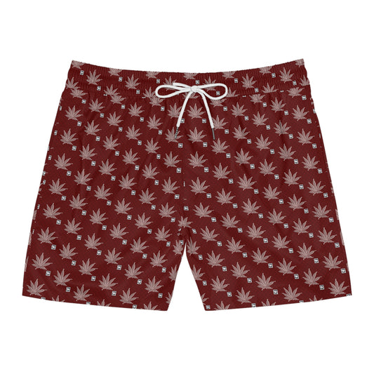 SHARP FROSTED ICED DIAMOND Stylish Men's Mid-Length Swim Shorts