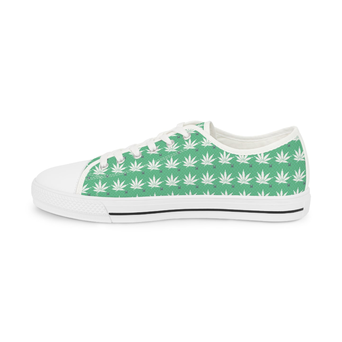NEON GREEN SMOKE Infinite Universe Men's Low Top Sneakers