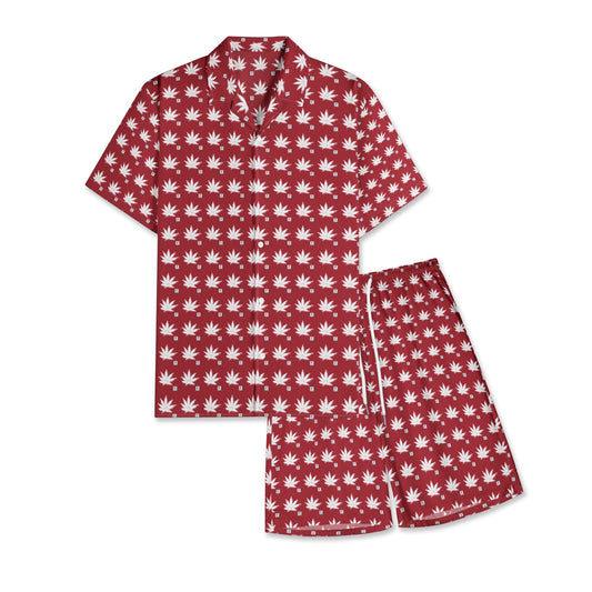 BLOOD FROSTED ICED DIAMOND Men's All-Over-Print Hawiian Shirt Sets