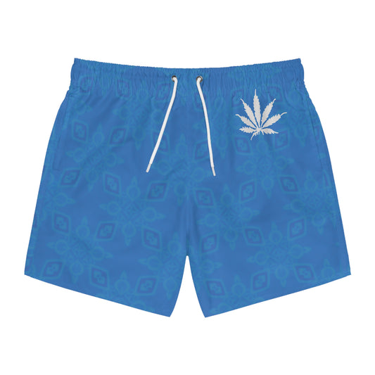 Sapphire BLUE-ICE Infinite Universe Swim Trunks (AOP)