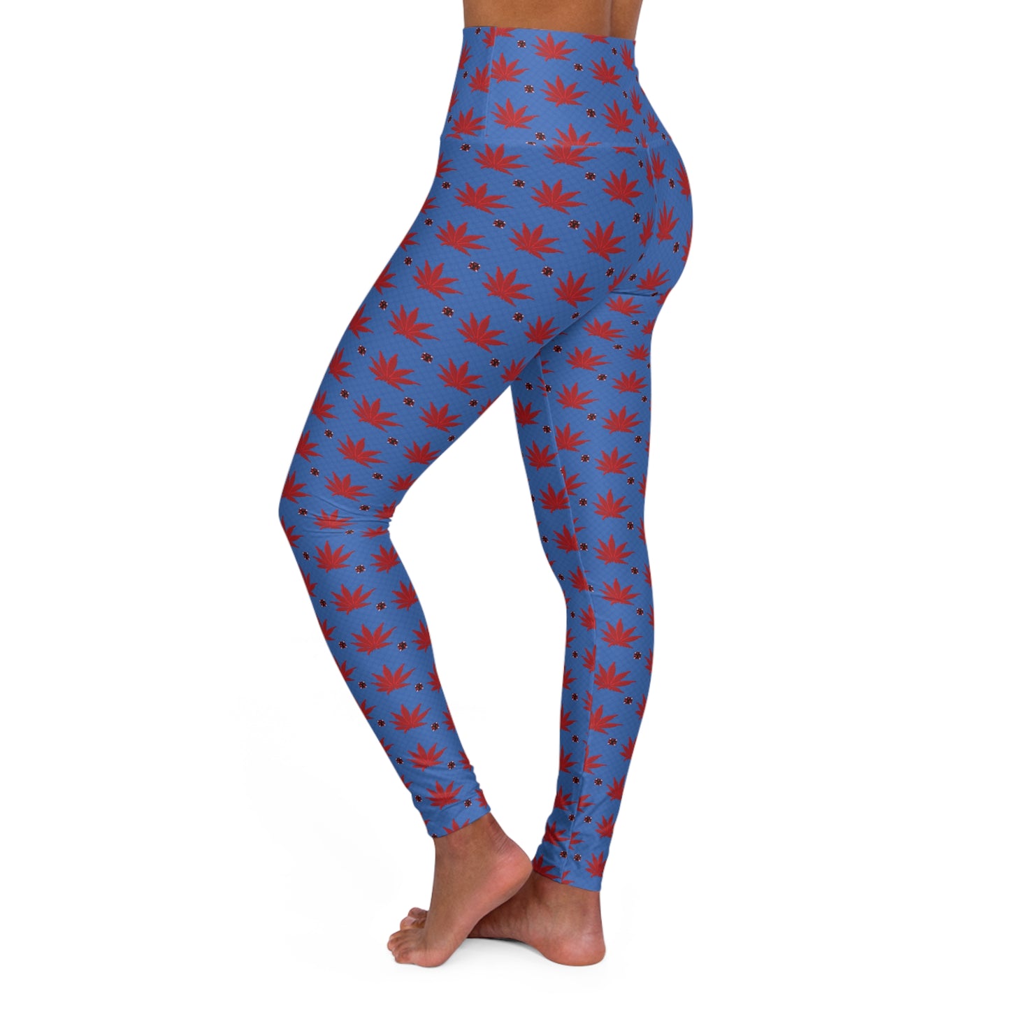 BLOOD STAR STRUCK Infinite Universe Yoga Leggings