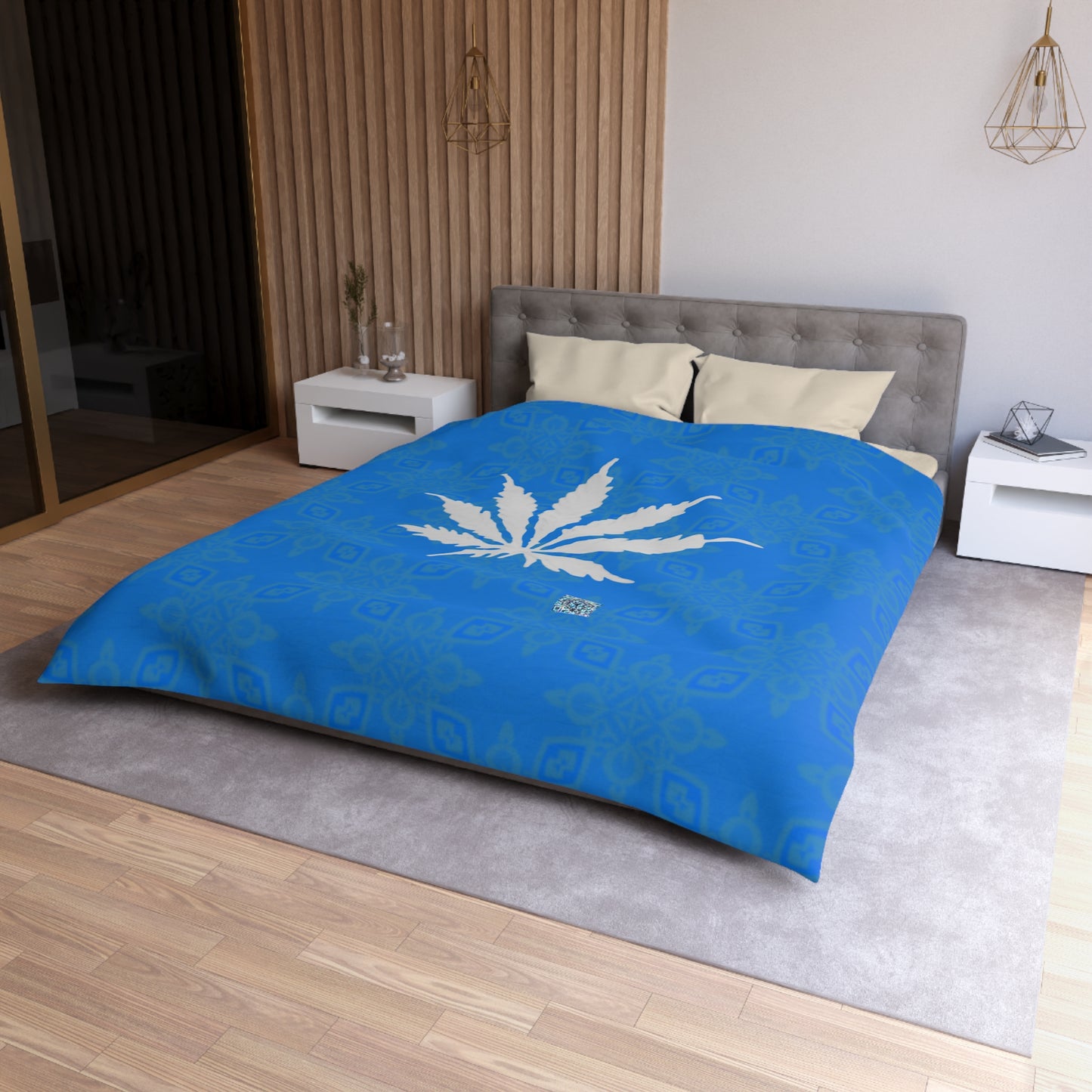Sapphire BLUE-ICE Infinite Universe Microfiber Duvet Cover