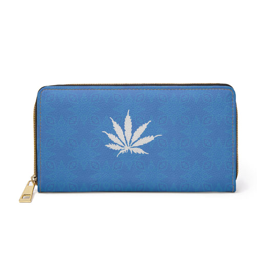 Sapphire BLUE-ICE Infinite Universe Zipper Wallet