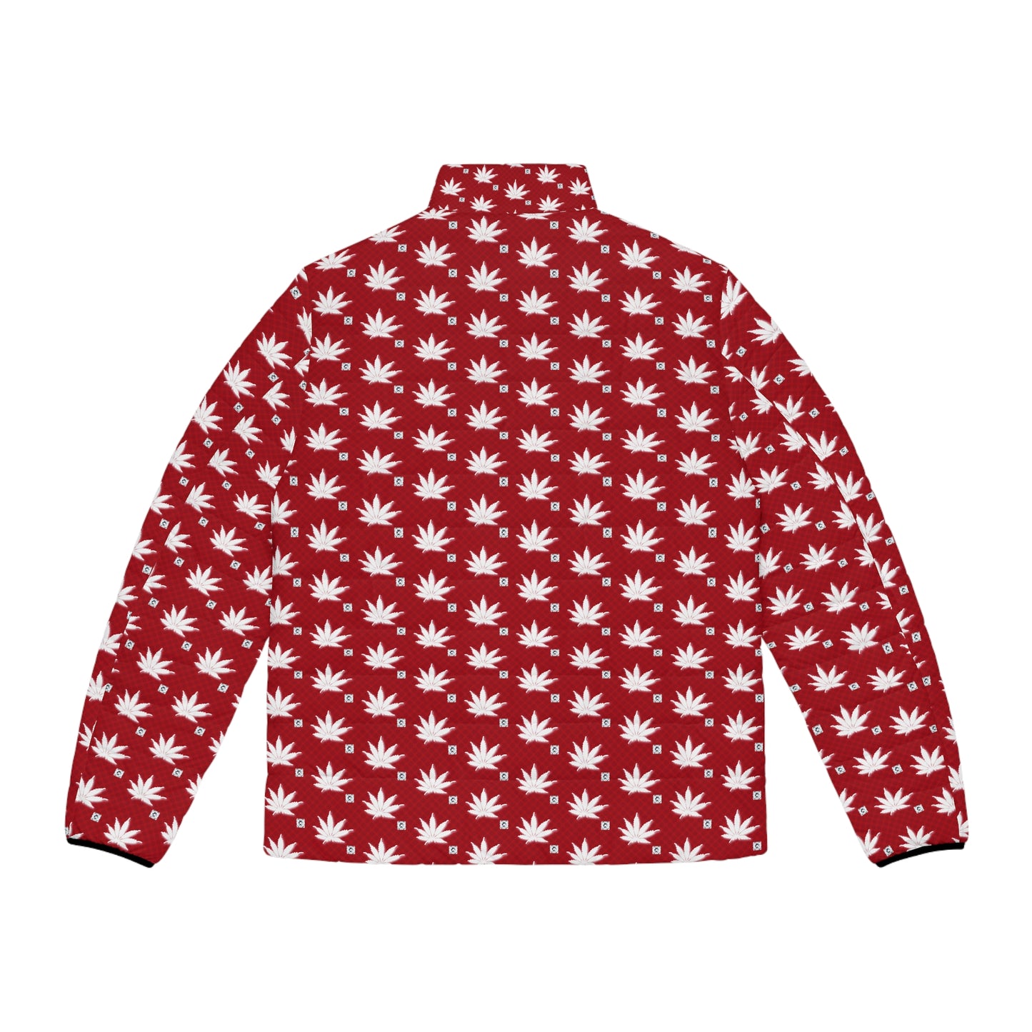 FROSTED BLOOD ICED DIAMOND Infinite Universe - Men's Puffer Jacket with Leaf Pattern