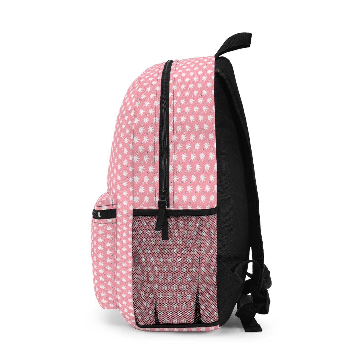 FROSTED BRIGHT TRUE PINK ICED DIAMOND Charming Pink Polka Dot Backpack