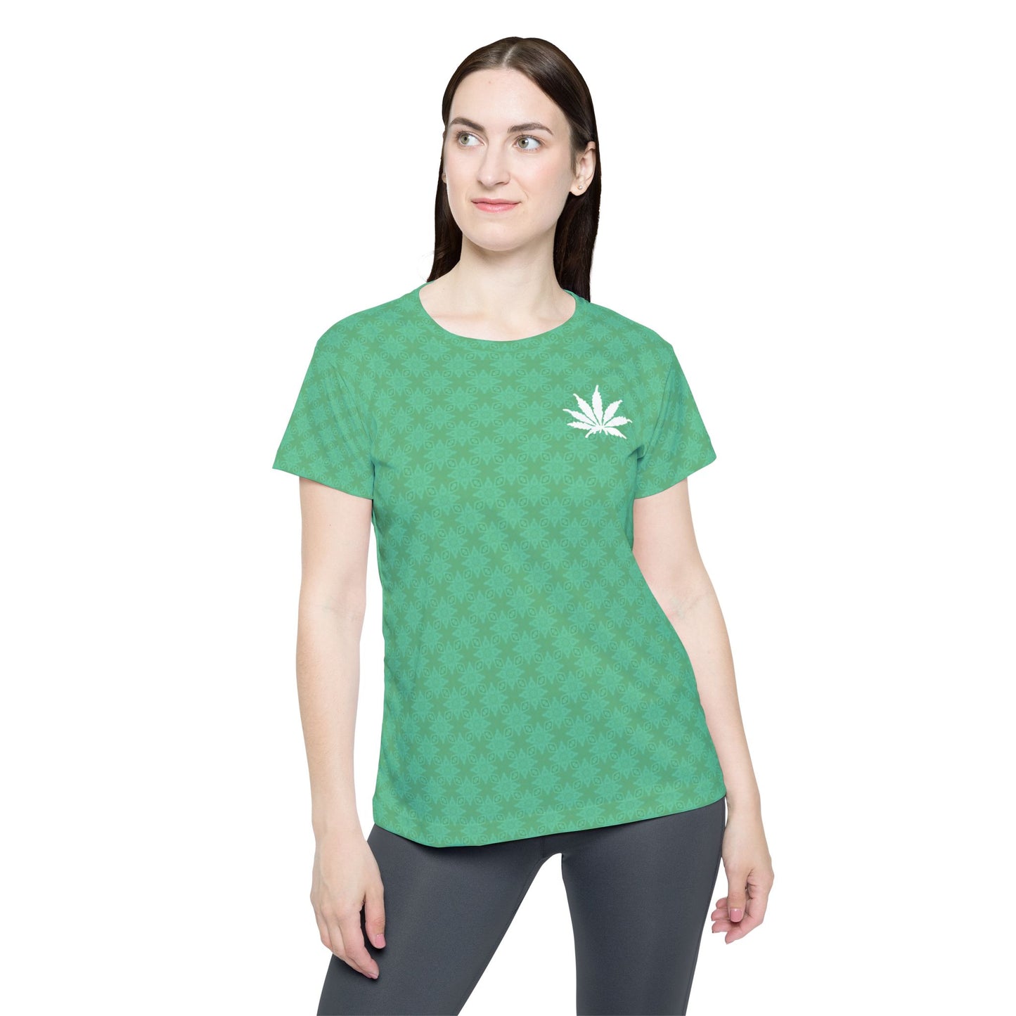 Aurora Green FROST {BABY STAR FLAKE} Infinite Universe Women's Sports Jersey (AOP)