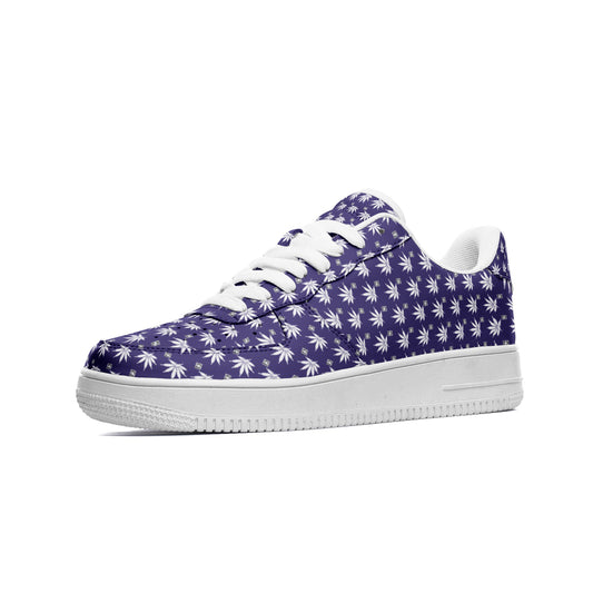 FROSTED BLUE ICED DIAMOND Infinite Universe - Unisex Low Top Leather Sneakers