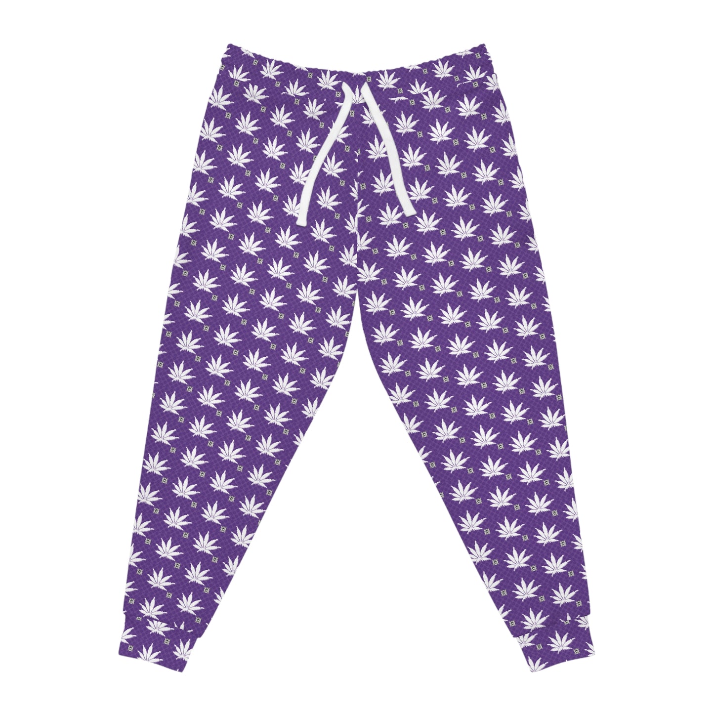 FROSTED RICH ICED DIAMOND Infinite Universe Allover Cannabis Leaf Athletic Joggers — Bold Streetwear Sweatpants