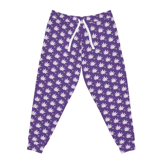FROSTED RICH ICED DIAMOND Infinite Universe Allover Cannabis Leaf Athletic Joggers — Bold Streetwear Sweatpants