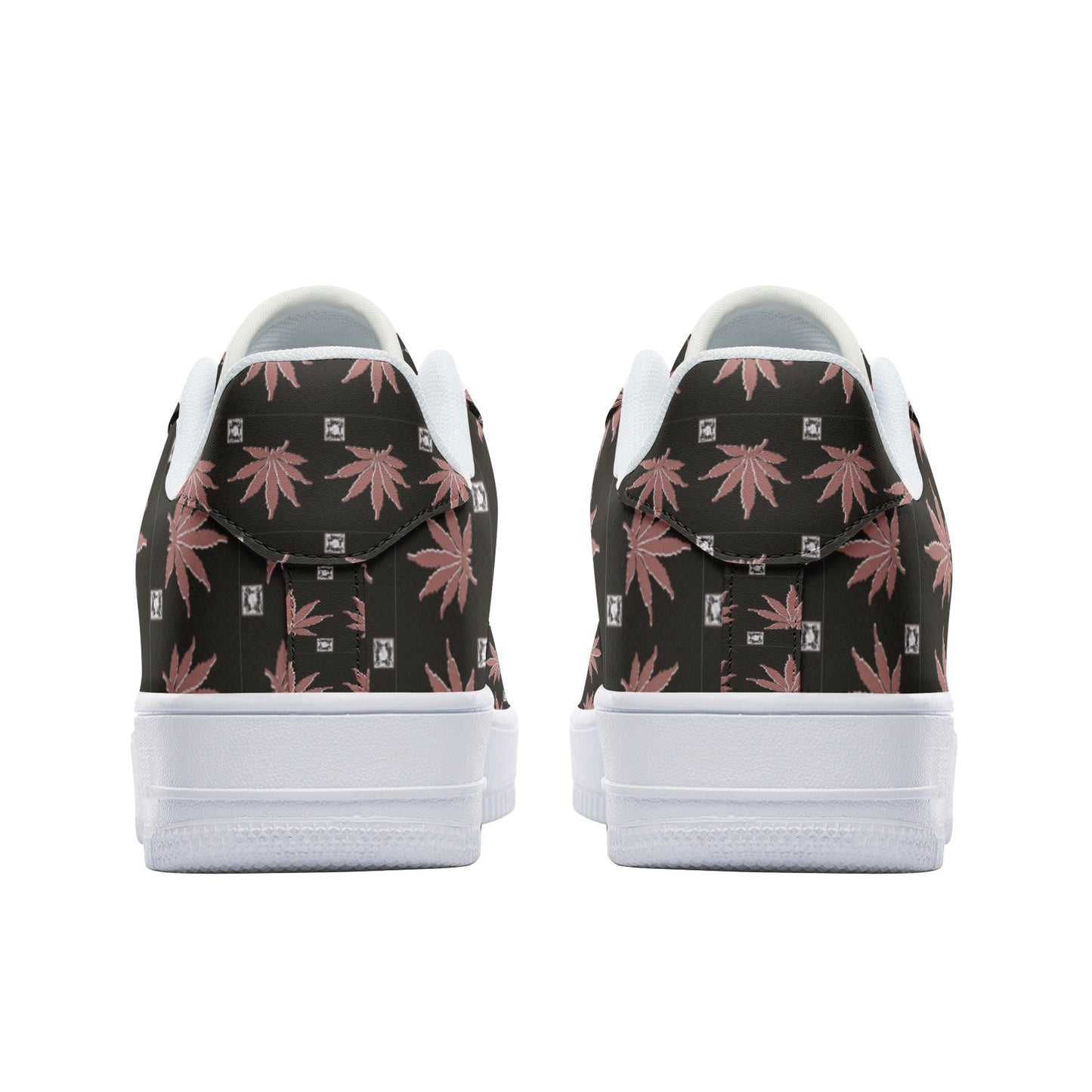 DARK FROSTED ICED DIAMOND Infinite Universe - Unisex Low Top Leather Sneakers