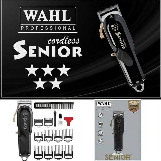 Wahl 8504 Professional 5-Star Series Cordless Senior Clipper – Great for Stylists and Barbers