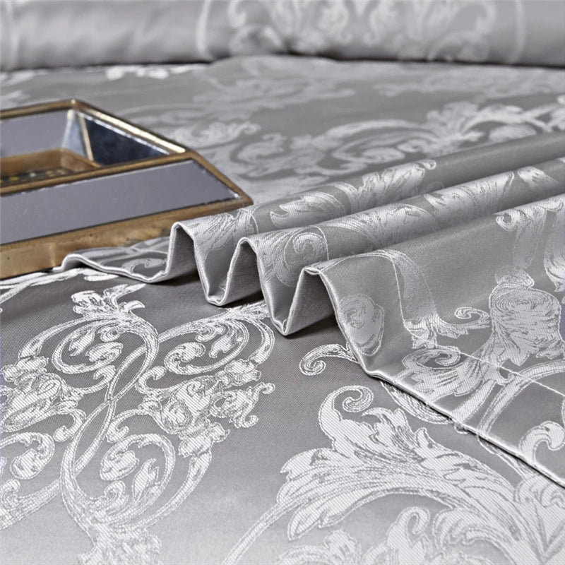 Luxury Jacquard Bedding Set King Size Duvet Cover Quilt Set Queen Comforter Bed Gold Quilt Cover High Quality For Adults
