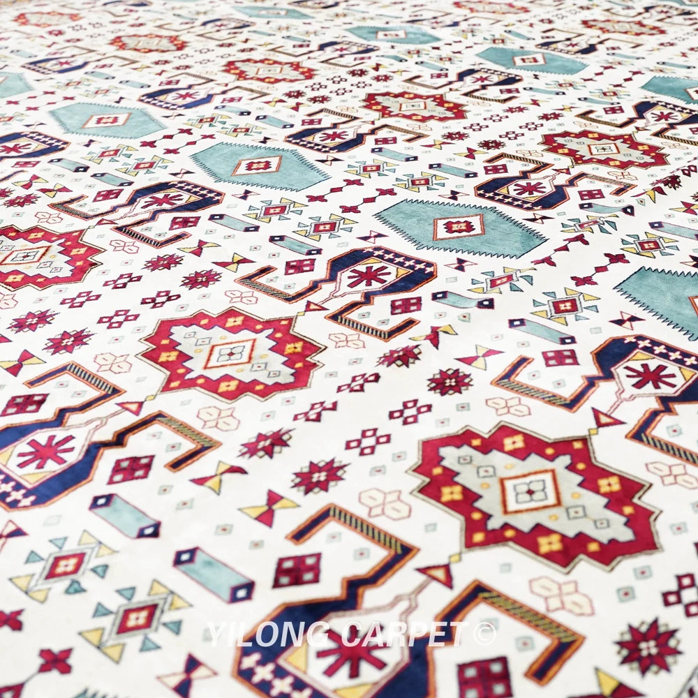 Yilong 12'x18' Oversized All Over Handwoven Silk Carpet Classic Area Rug (TJ322A)