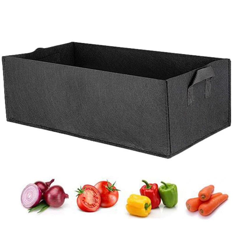 5 Pack Fabric Raised Garden Bed,Square Garden Flower Grow Bag Vegetable Planting Bag Planter Pot with Handles for Plants,Flowers