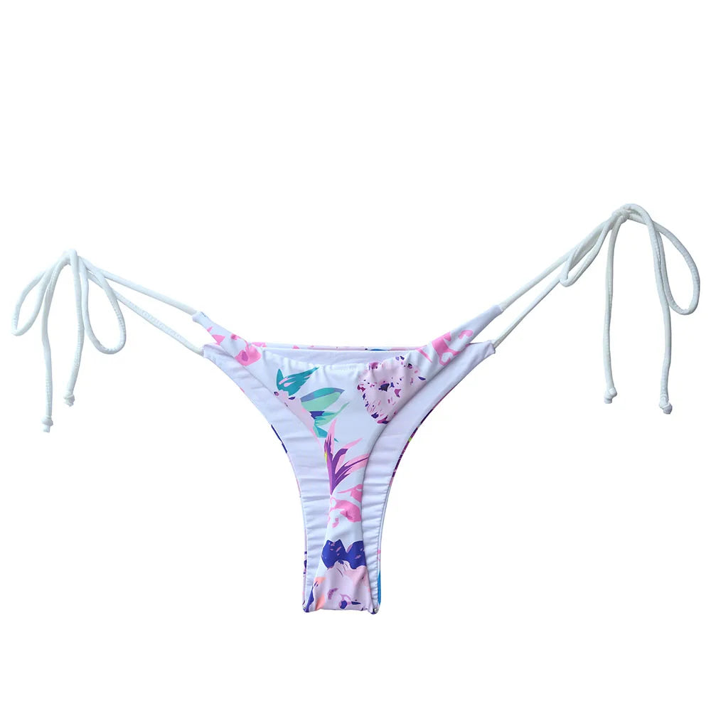 Wholesale Womens Bikini Bottoms Sexy Swimsuit Thong Vintage Swimwear Black Brazilian Biquini Designer Bikinis T-back Cheeky