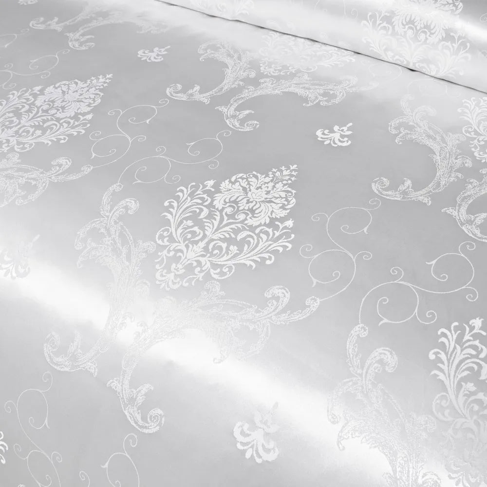 Satin Jacquard Bedding Set Luxury Bed Linens European Style Duvet Cover Queen King Size For Adults