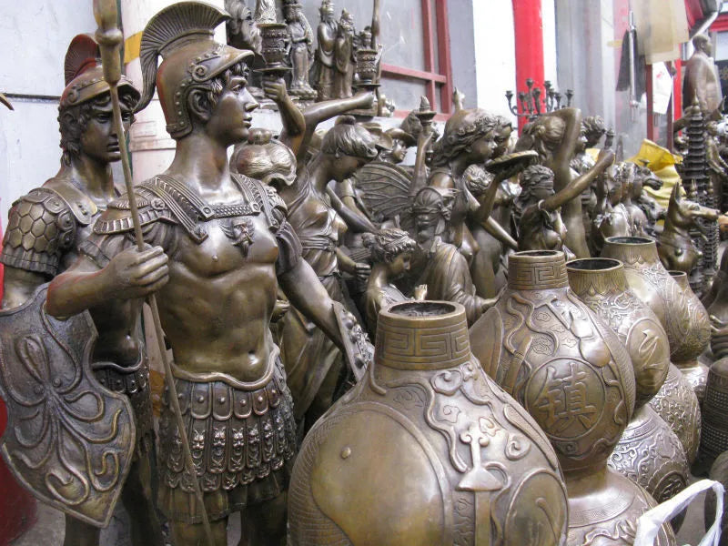 16 Chinese Brass Copper Evil Lion Head Mask Wall Hang Family Decor Art Sculpture statues garden decoration