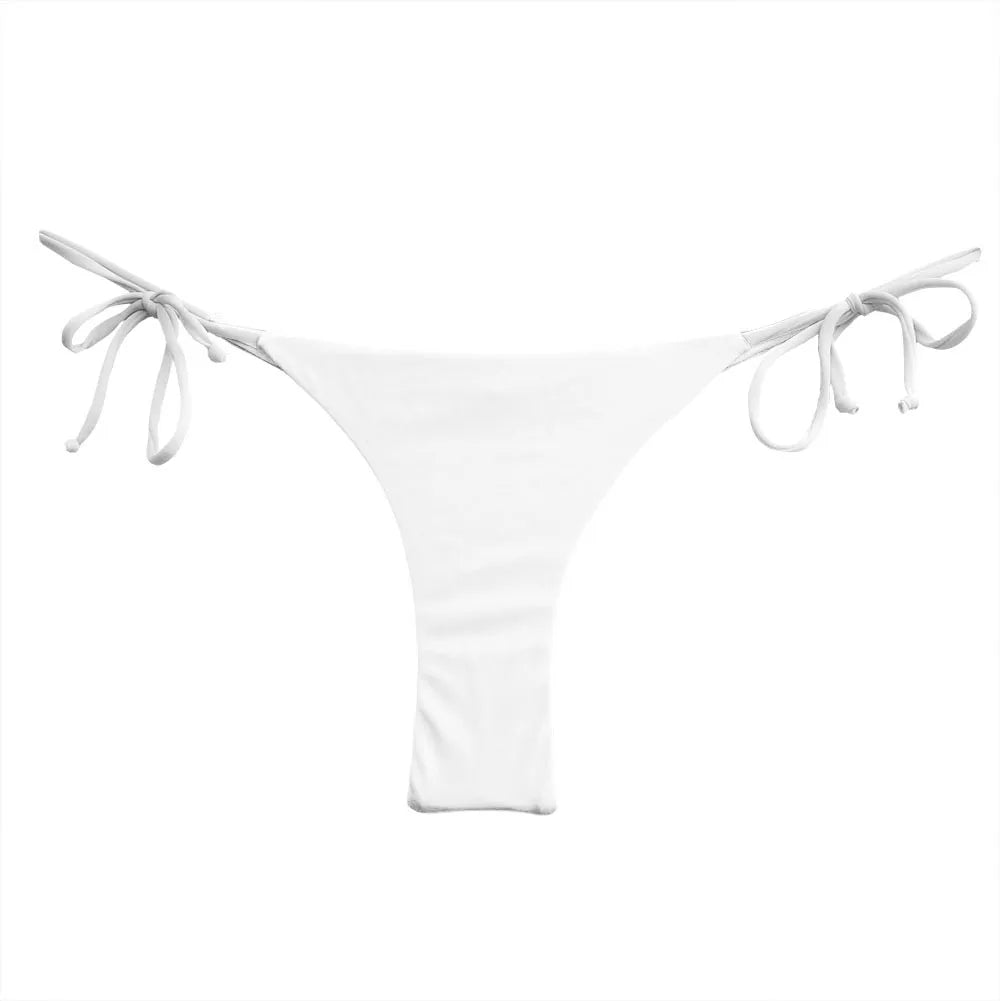 Wholesale Womens Bikini Bottoms Sexy Swimsuit Thong Vintage Swimwear Black Brazilian Biquini Designer Bikinis T-back Cheeky