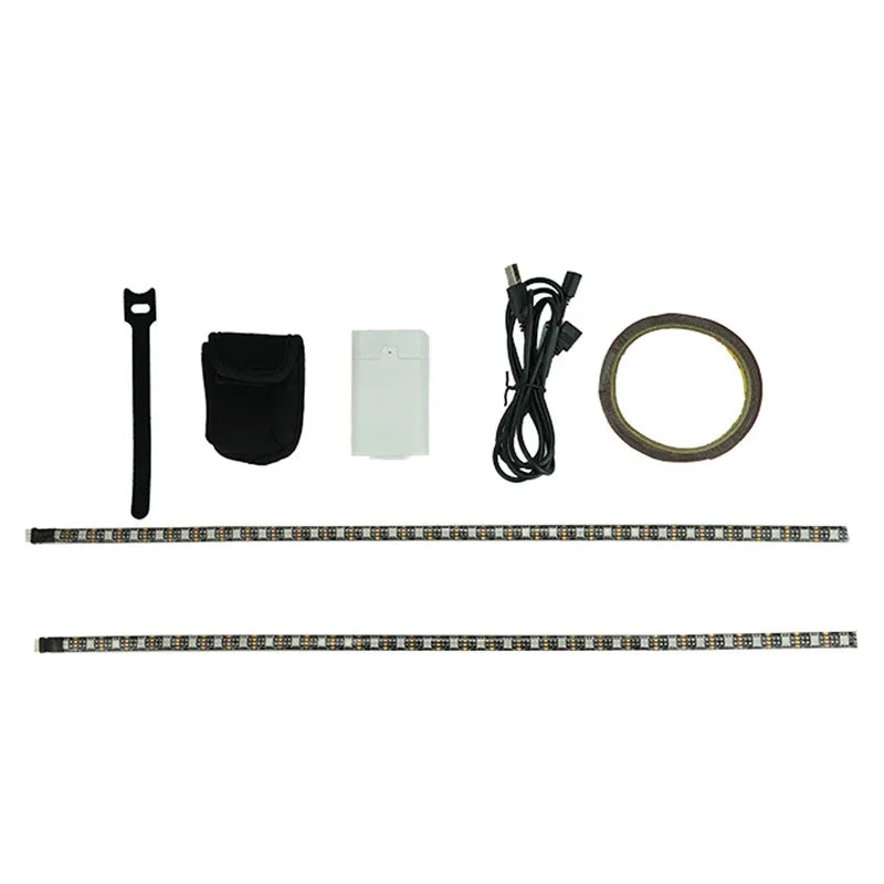 Electric Scooter LED Strip Flashlight Bar Lamp for Xiaomi M365 1S Pro 2 Scooter Skateboard Safety Warning Replacement Parts