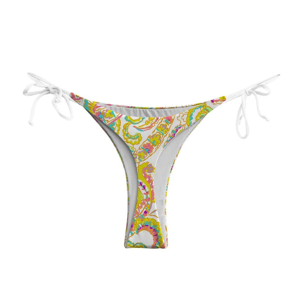 Wholesale Womens Bikini Bottoms Sexy Swimsuit Thong Vintage Swimwear Black Brazilian Biquini Designer Bikinis T-back Cheeky