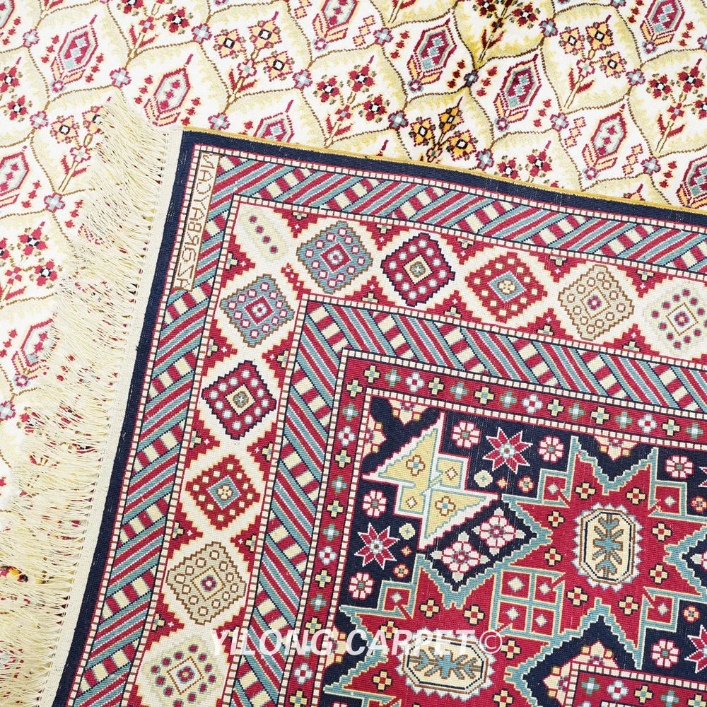 Yilong 12'x18' Oversized Hand Knotted Silk Carpet Large All Over Area Rug (TJ323A)