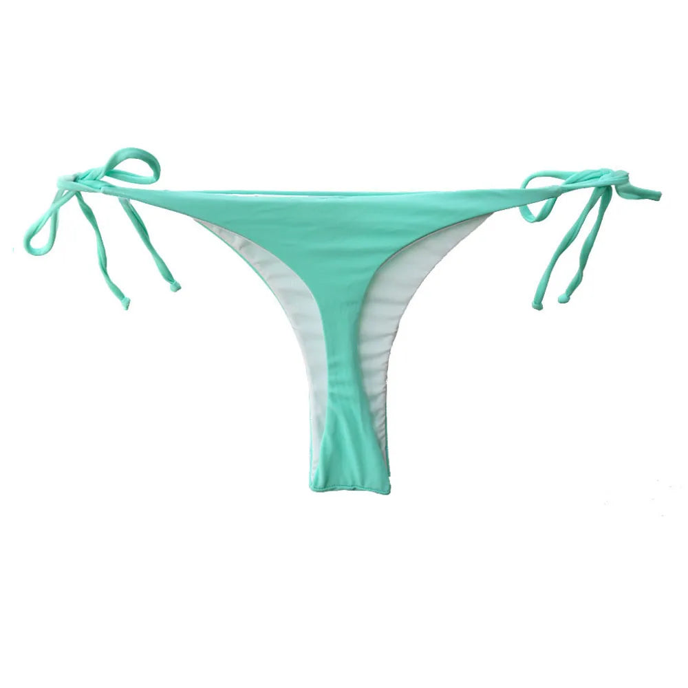 Wholesale Womens Bikini Bottoms Sexy Swimsuit Thong Vintage Swimwear Black Brazilian Biquini Designer Bikinis T-back Cheeky