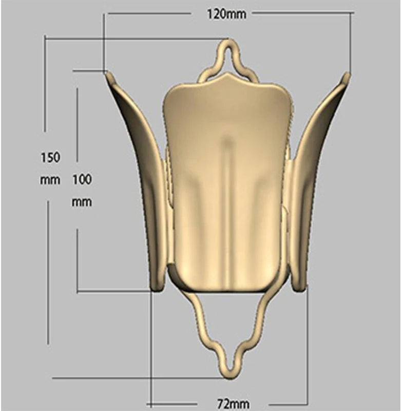 2.6m Copper Falling Water Diversion Chain Rain Bell Temple Eaves Drainage Chain Homestay Villa Courtyard Garden Rain Guide Chain