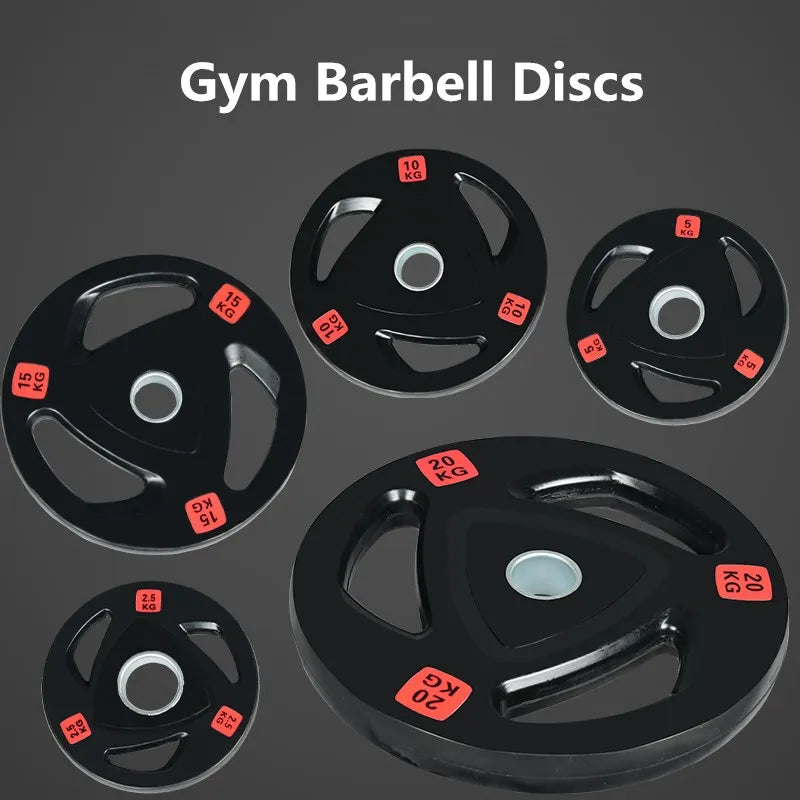 1Pcs 15/20kg Home Gym Fitness Barbell Plates Discs Apply to 25/50mm Diameter Pole Lifting Training Equipment For Weight Exercise