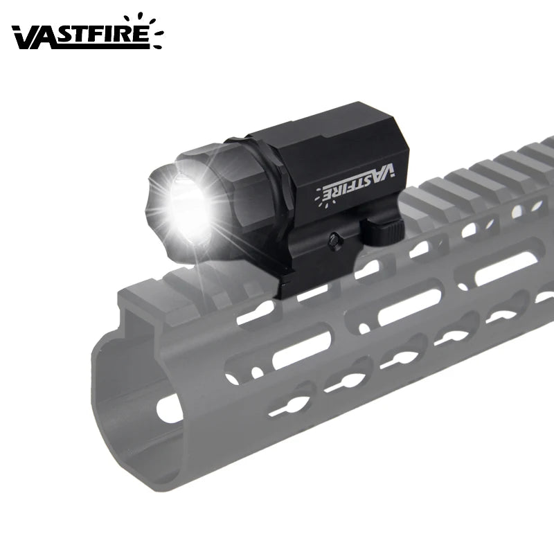 Tactical 2000Lm LED Weapon Light Pistol Lanterna Rifle Airsoft Flashlight Fit Weaver/Picatinny Rails for Hand Gun Hunting