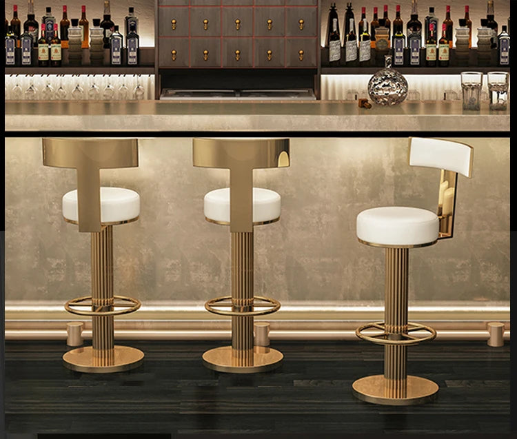 Bar Stools Counter Height Adjustable Swivel Bar Chair Modern Stainess Steel Kitchen Counter Stools Dining Chairs Set