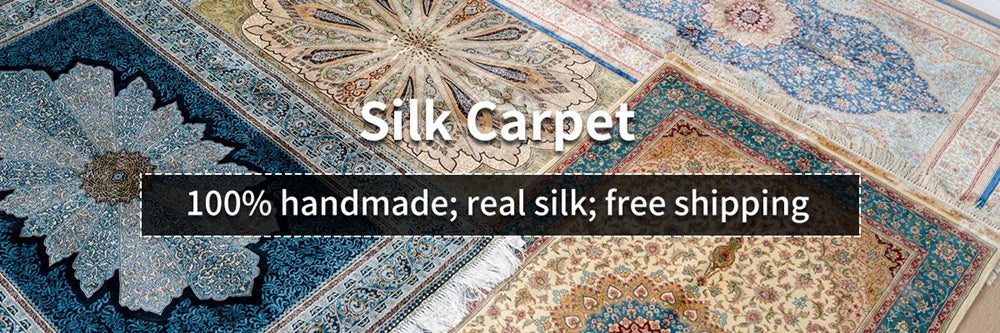152x244cm Luxurious Living Room Decoration Silk Carpet Persian Handmade Red Best Oriental Rugs (ZW045M)