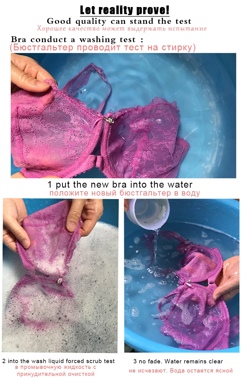 2020 New Lace Bra Set Transparent Plus Size C D Cup Underwear Women Ultrathin Sexy Lingerie Set Black Brand Bra And Panty Set