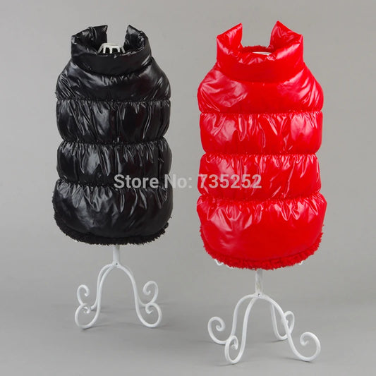 Winter Pet Dog Down Coat Fleece Warm Inside Candy Color Pet Down Warm Coat Puppy Down Clothes Winter Clothes Clothing XS-3XL