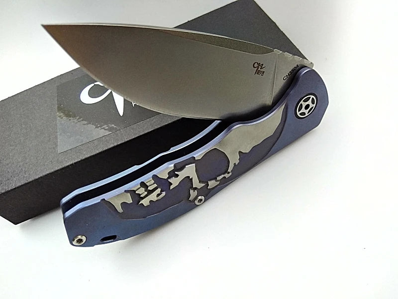 CH CH3504 Folding Knife S35VN Blade Titanium Handle Tactical Camping Hunting Survival Pocket Flipper Kitchen Outdoor EDC Knife