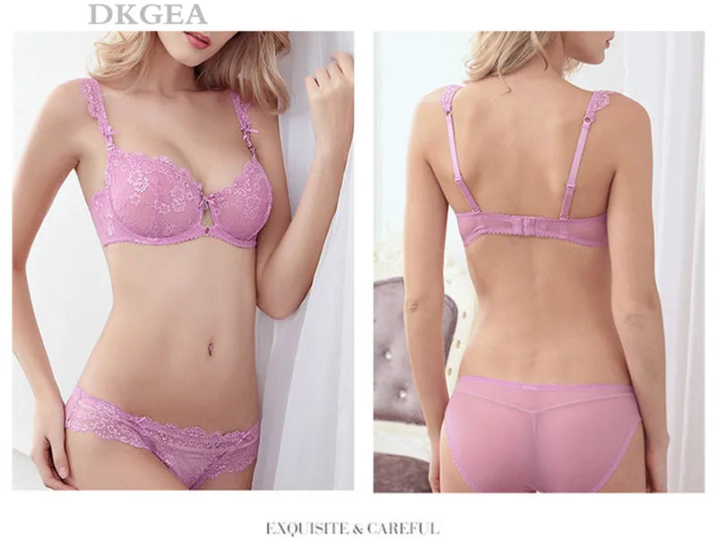 2020 New Lace Bra Set Transparent Plus Size C D Cup Underwear Women Ultrathin Sexy Lingerie Set Black Brand Bra And Panty Set