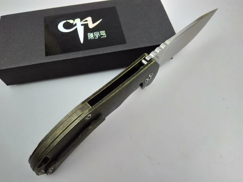 CH CH3504 Folding Knife S35VN Blade Titanium Handle Tactical Camping Hunting Survival Pocket Flipper Kitchen Outdoor EDC Knife