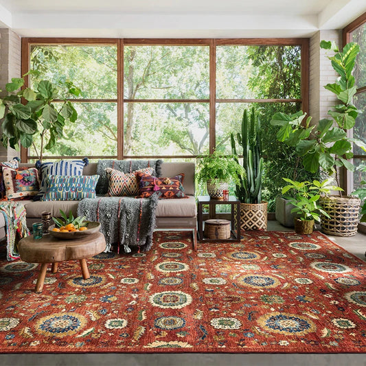 Afghanistan Luxurious Villa Continuous System Persia Pattern Manual Tie A Living Room Bedroom Wool Carpet