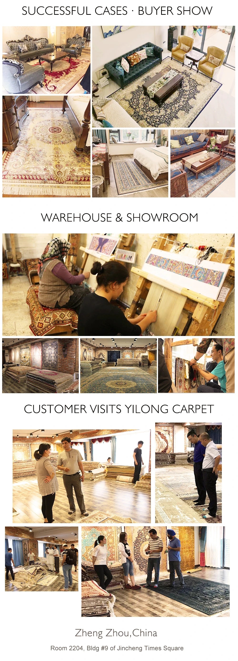 Yilong 12'x18' Oversized All Over Handwoven Silk Carpet Classic Area Rug (TJ322A)