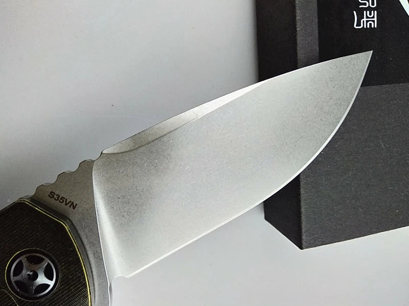 CH CH3504 Folding Knife S35VN Blade Titanium Handle Tactical Camping Hunting Survival Pocket Flipper Kitchen Outdoor EDC Knife