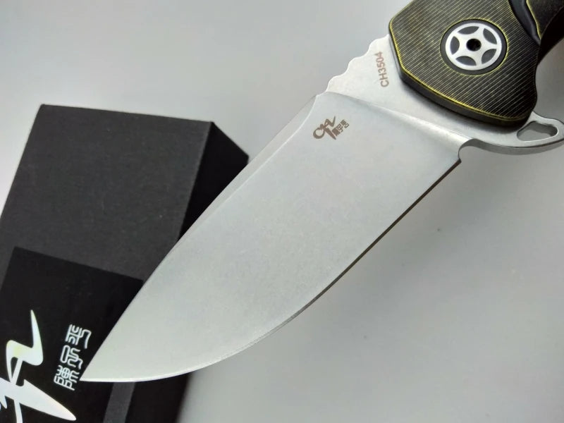 CH CH3504 Folding Knife S35VN Blade Titanium Handle Tactical Camping Hunting Survival Pocket Flipper Kitchen Outdoor EDC Knife