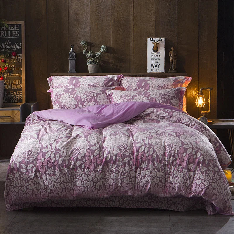 2018 Spring 5D Carved Classic bedding set Flannel and Coral fleece cotton bed linen duvet cover sets