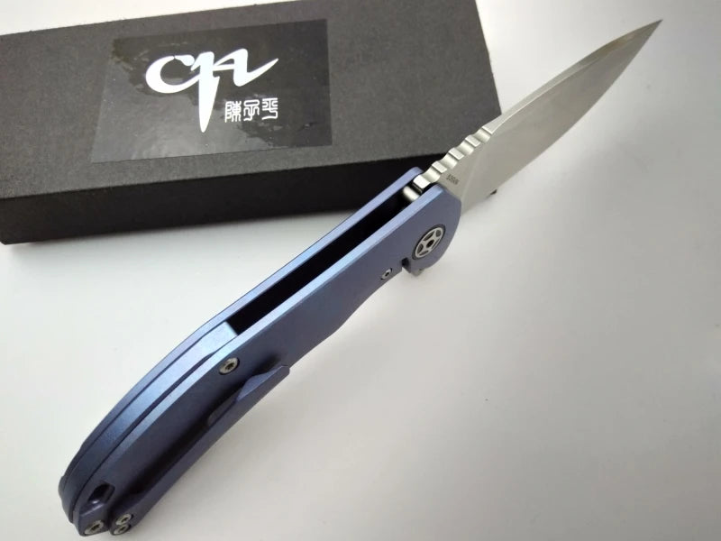 CH CH3504 Folding Knife S35VN Blade Titanium Handle Tactical Camping Hunting Survival Pocket Flipper Kitchen Outdoor EDC Knife